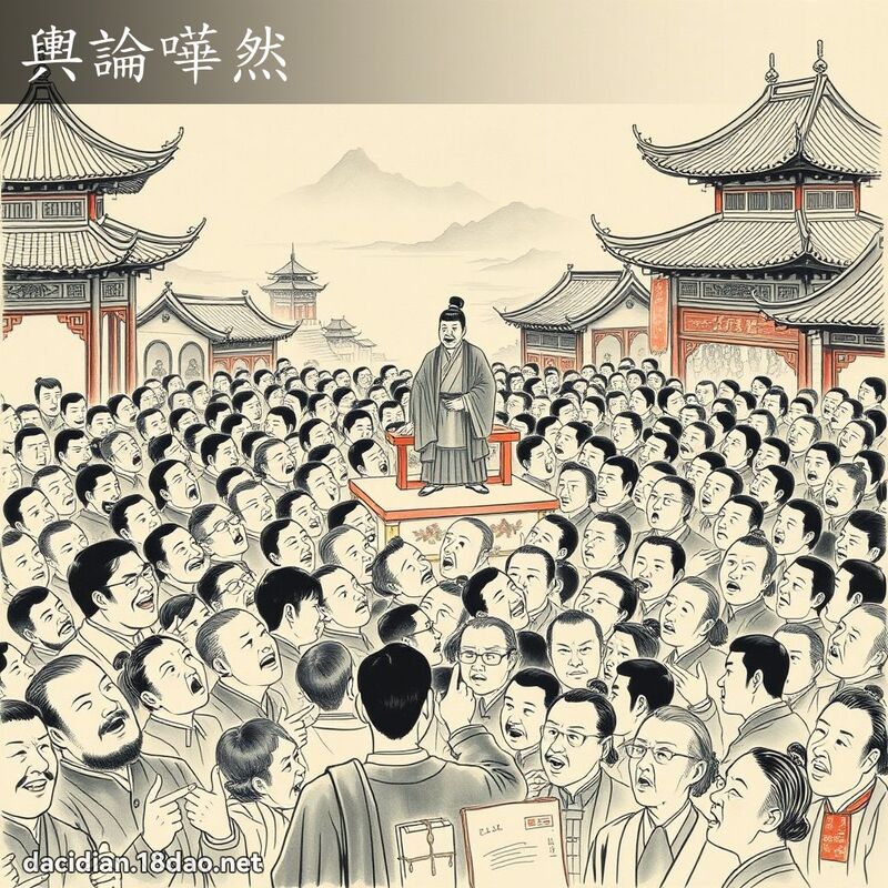 舆论哗然 配图