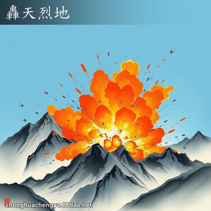 轟天烈地 - 中華成語配圖