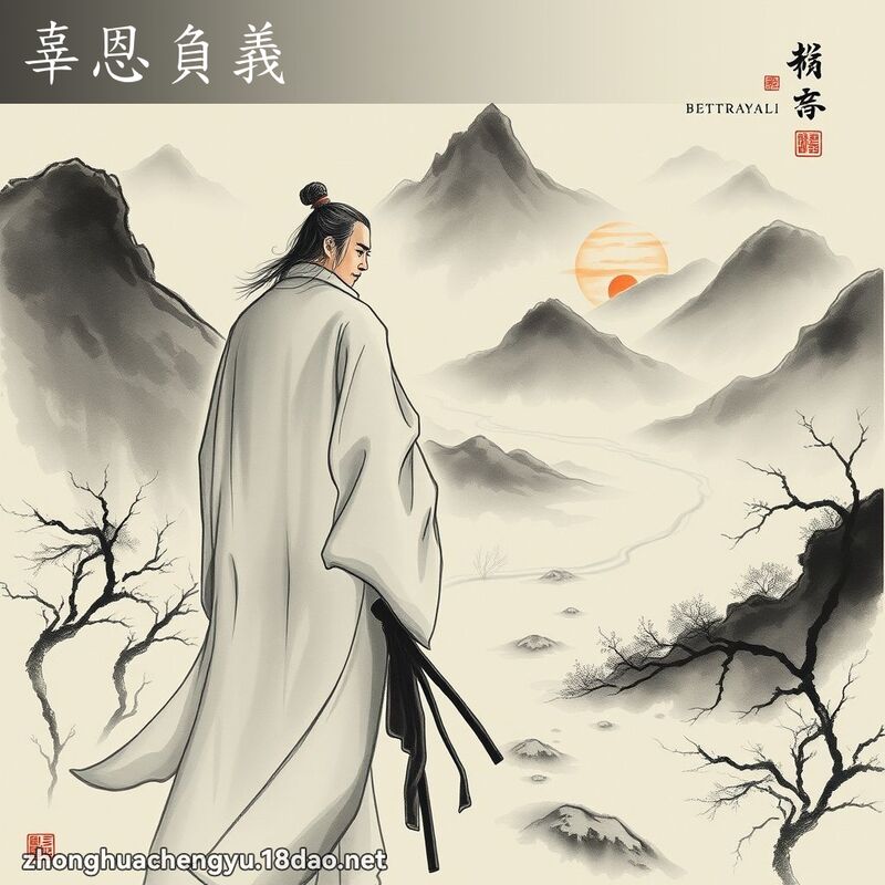 辜恩负义 - 中华成语配图