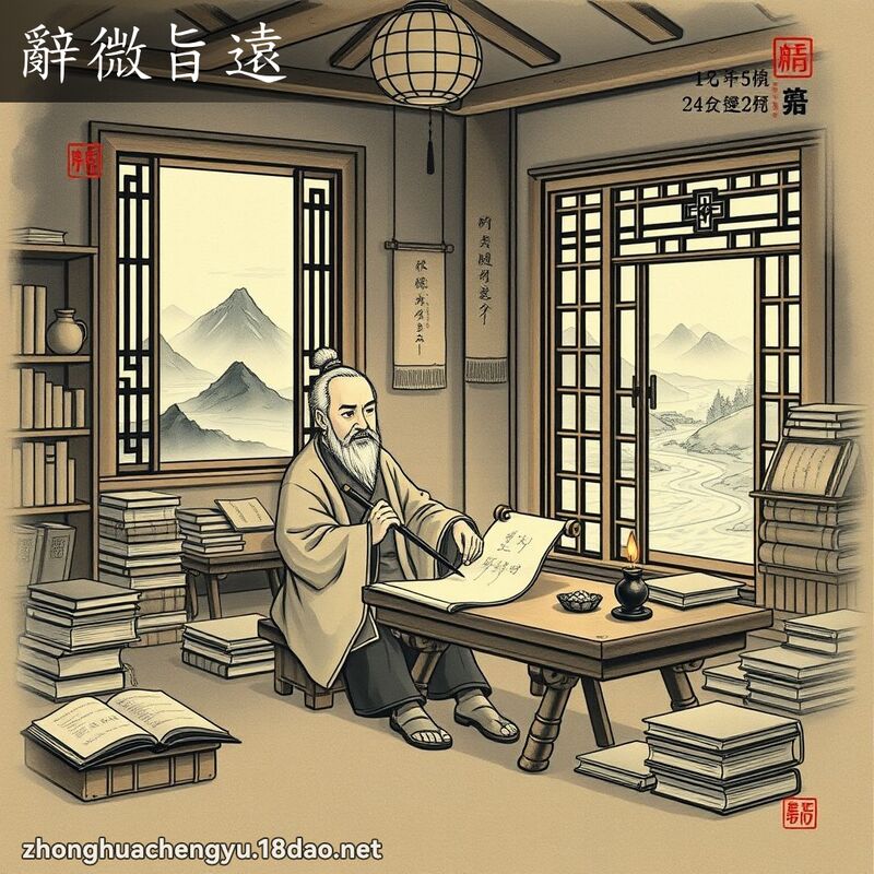 辞微旨远 - 中华成语配图