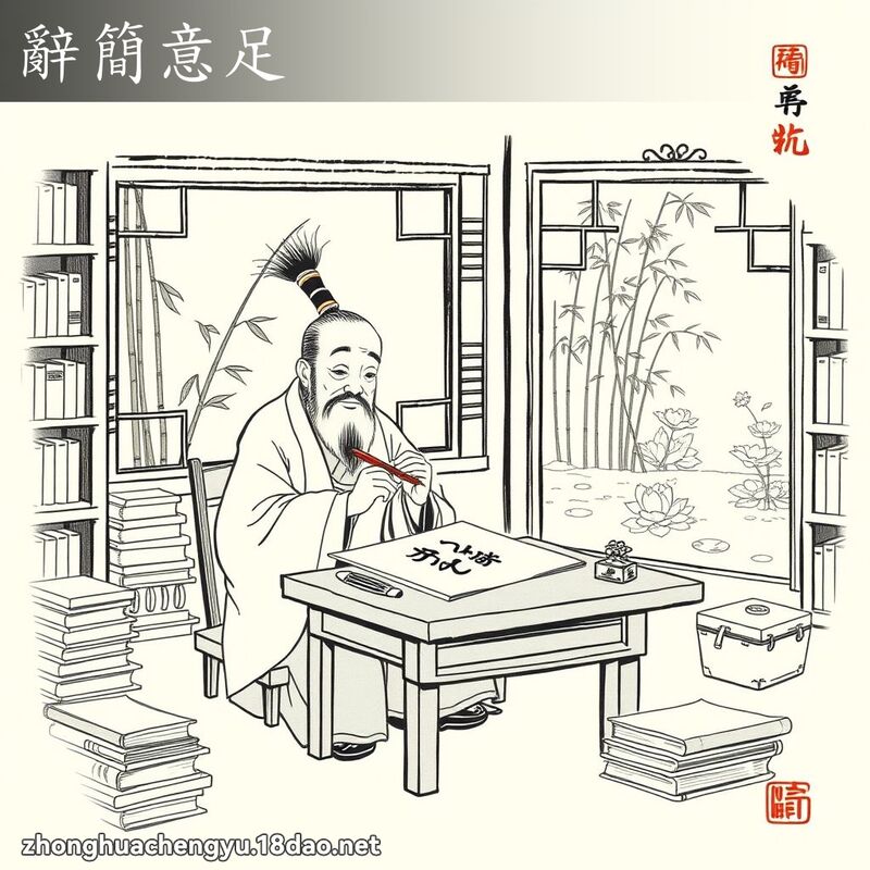 辞简意足 - 中华成语配图