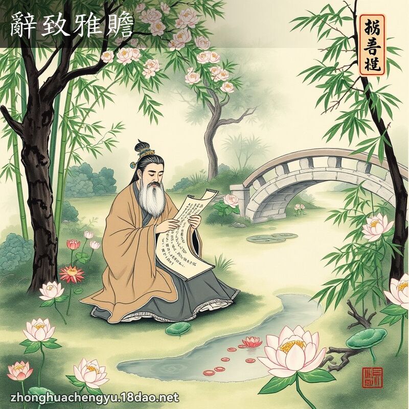 辞致雅赡 - 中华成语配图