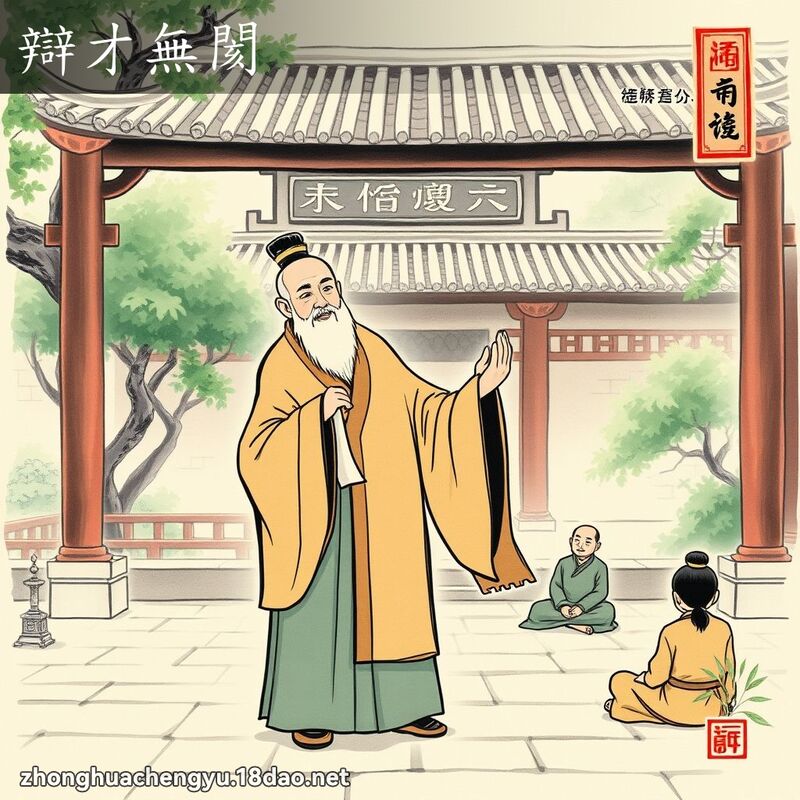 辩才无阂 - 中华成语配图