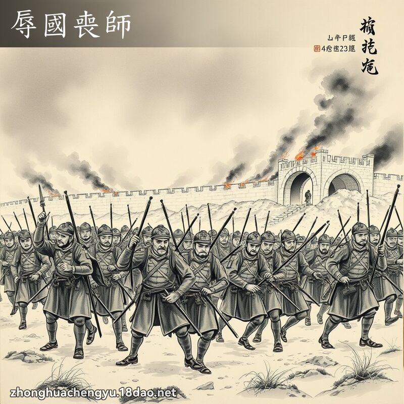 辱国丧师 - 中华成语配图