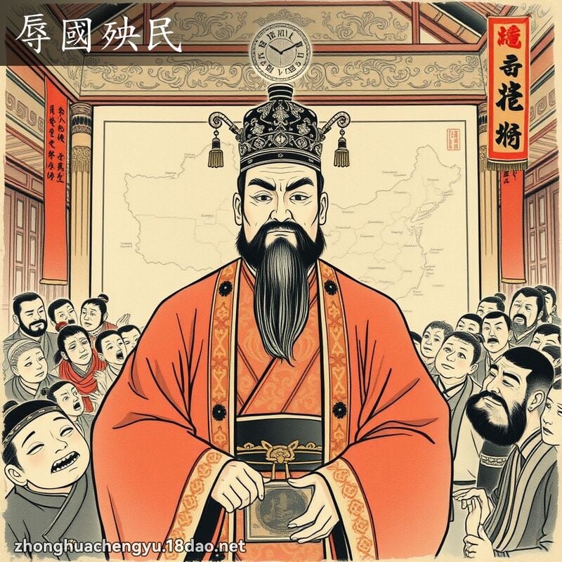 辱国殃民 - 中华成语配图