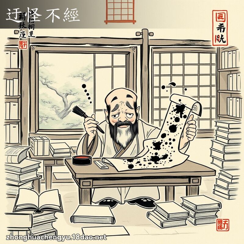迂怪不經 - 中華成語配圖