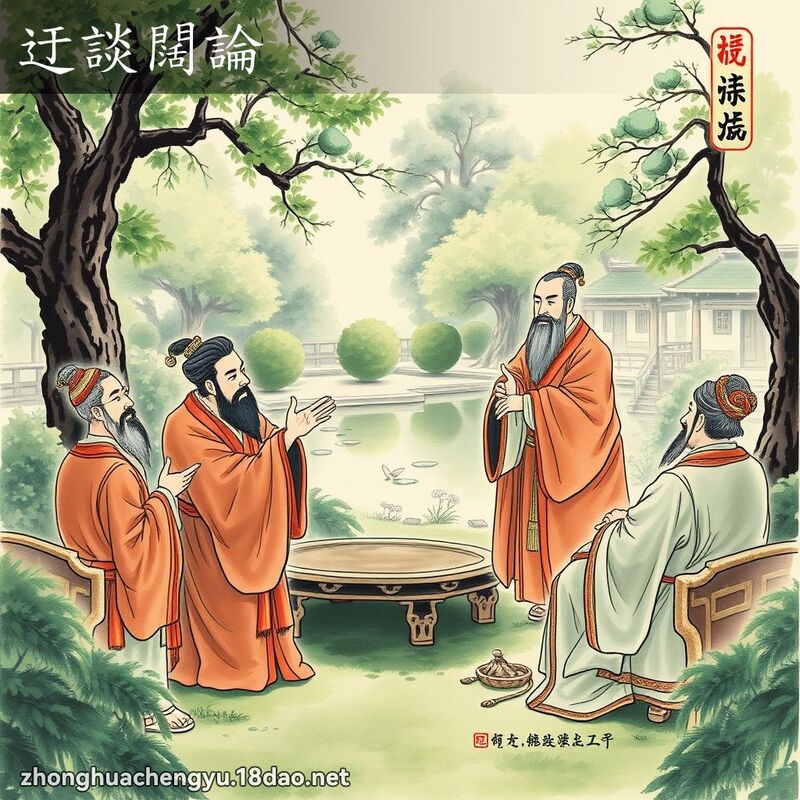 迂談闊論 - 中華成語配圖