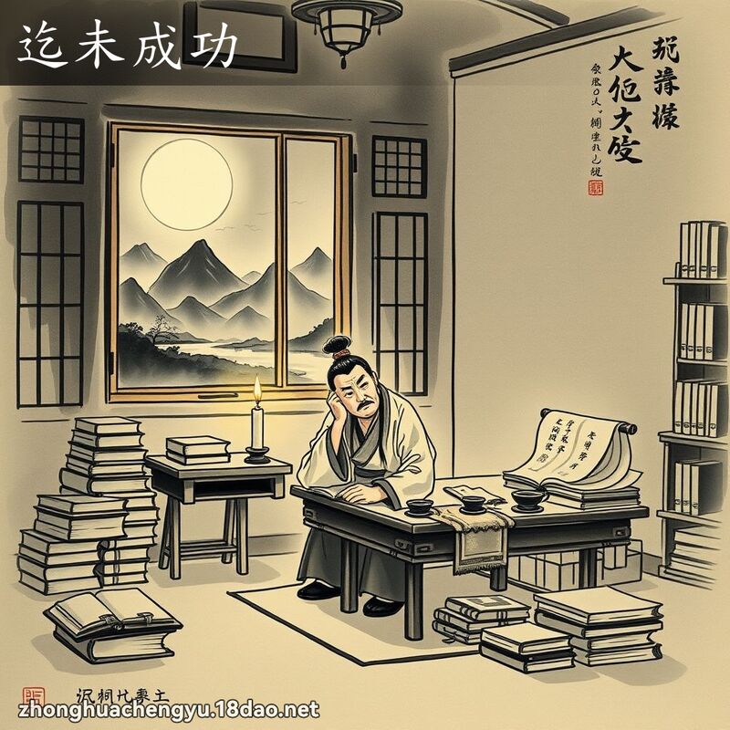 迄未成功 - 中华成语配图
