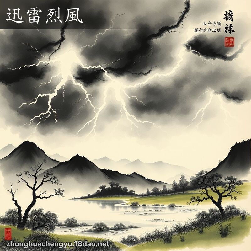 迅雷烈风 - 中华成语配图