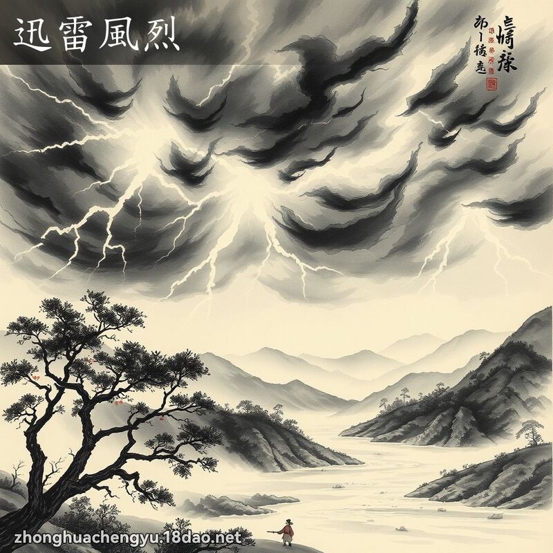 迅雷风烈 - 中华成语配图