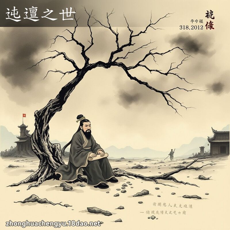 迍邅之世 - 中華成語配圖