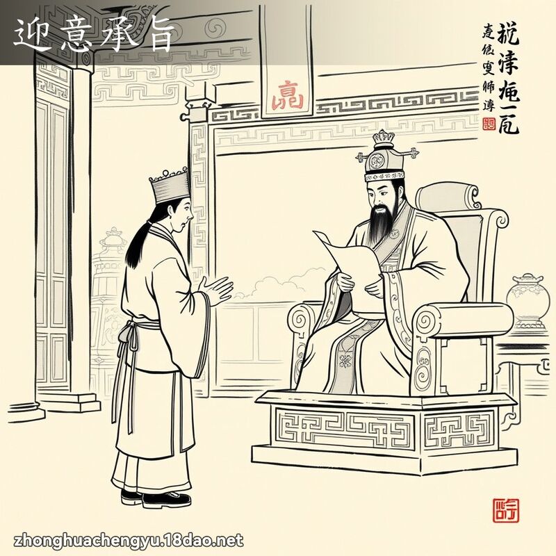 迎意承旨 - 中華成語配圖