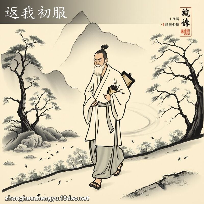 返我初服 - 中華成語配圖