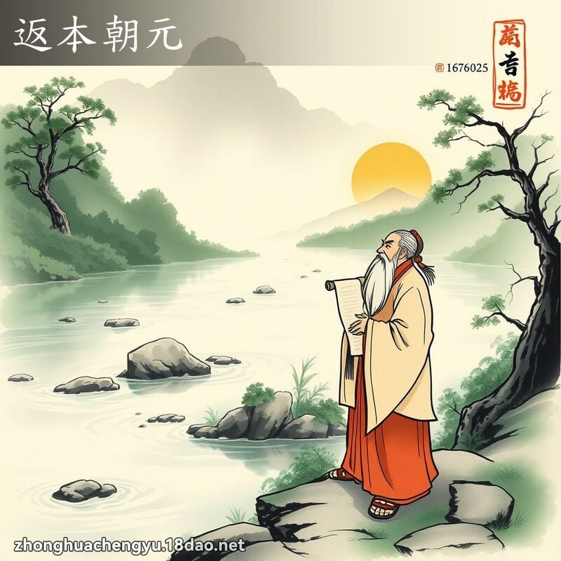 返本朝元 - 中华成语配图