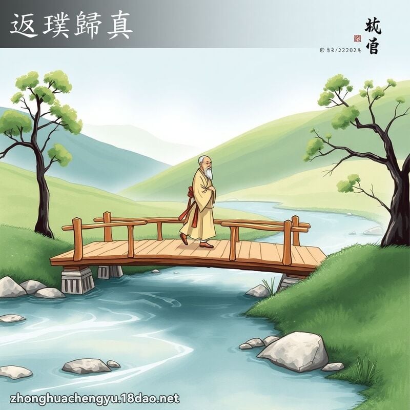 返璞歸真 - 中華成語配圖