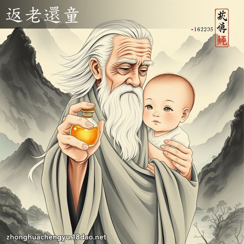 返老還童 - 中華成語配圖