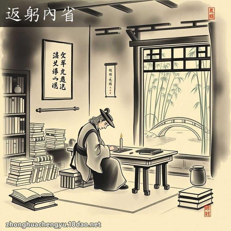 返躬內省 - 中華成語配圖