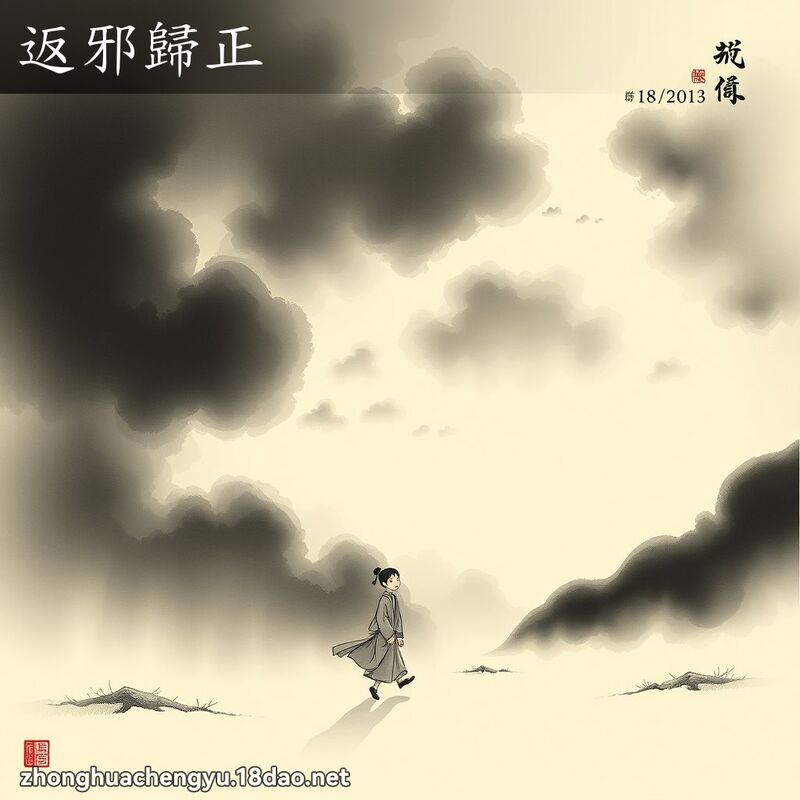 返邪歸正 - 中華成語配圖