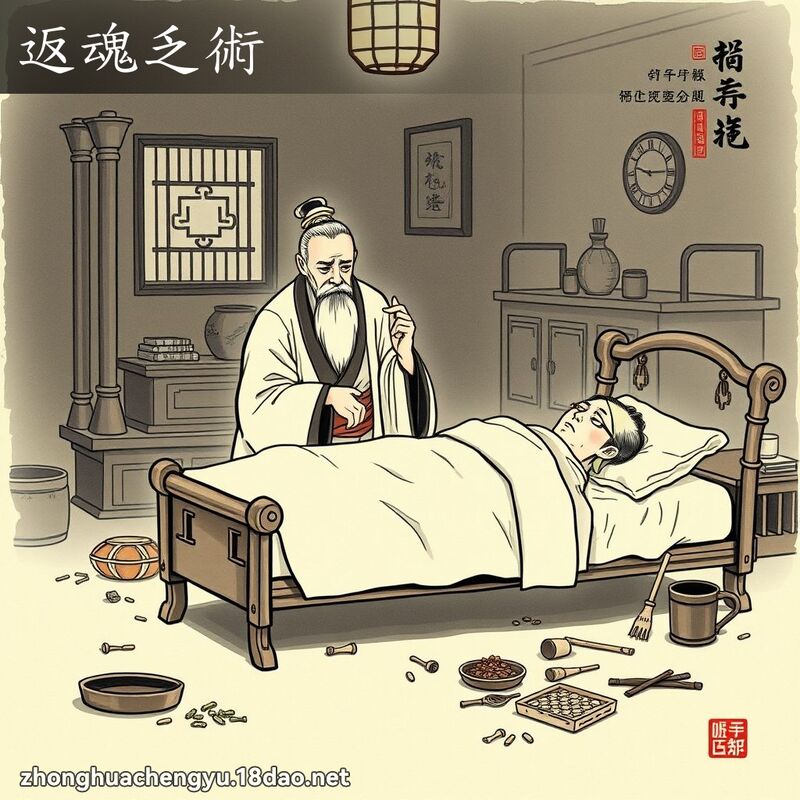返魂乏術 - 中華成語配圖