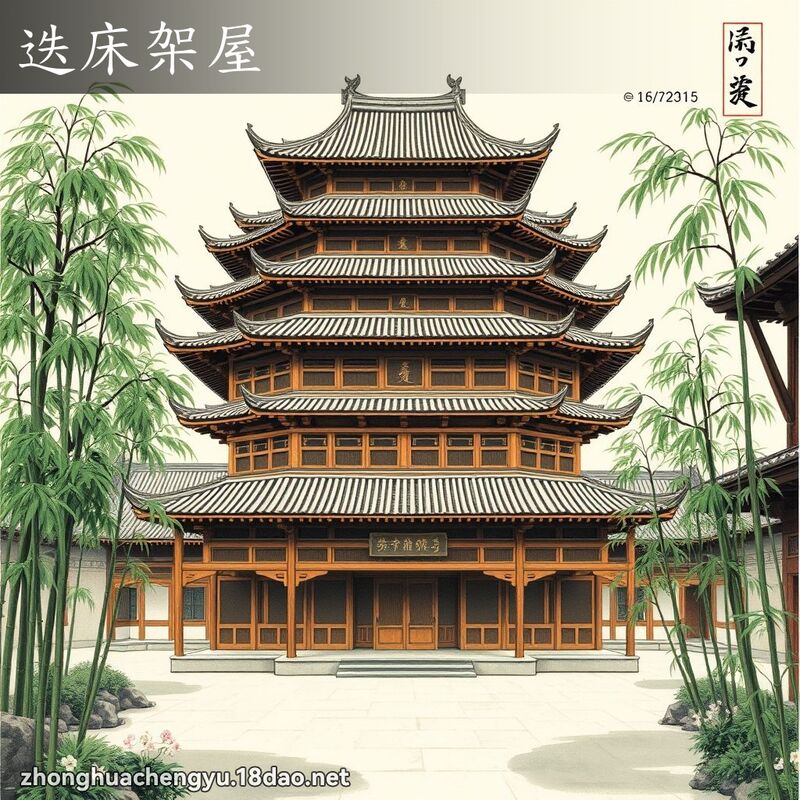 迭床架屋 - 中華成語配圖
