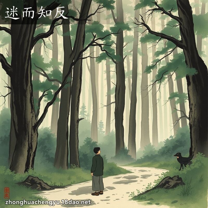 迷而知反 - 中華成語配圖