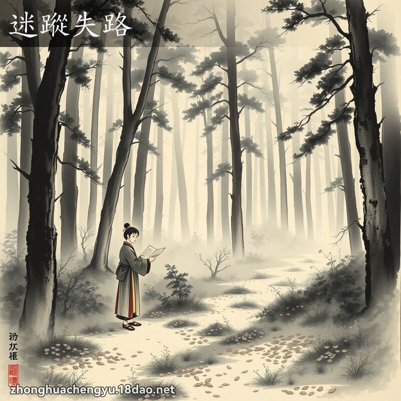 迷踪失路 - 中华成语配图