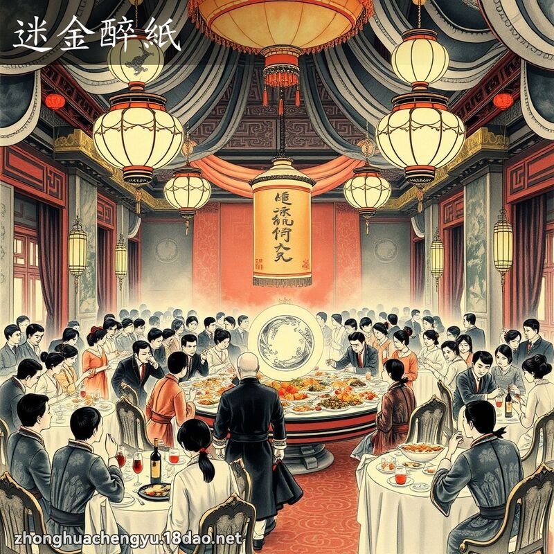 迷金醉纸 - 中华成语配图