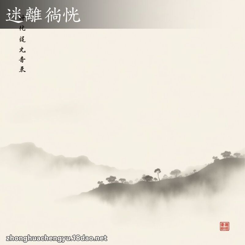 迷离徜恍 - 中华成语配图