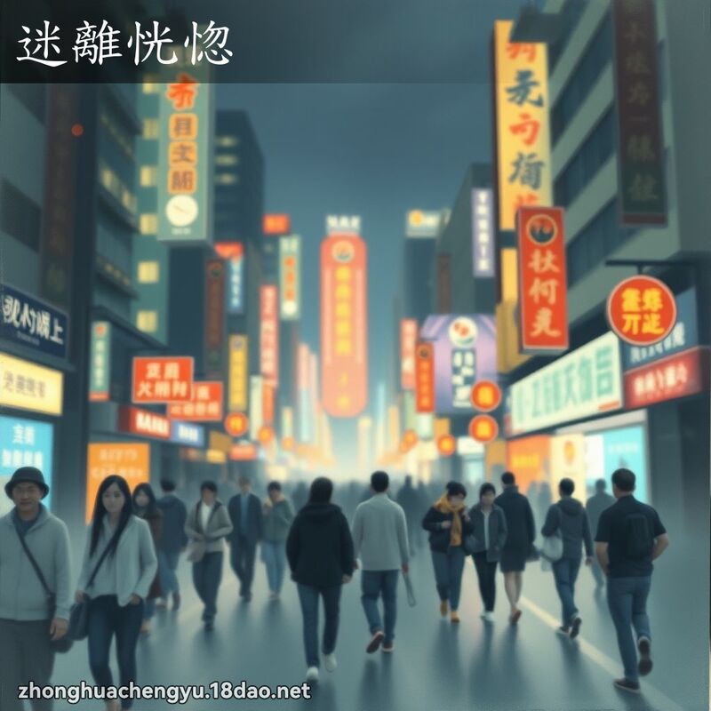 迷離恍惚 - 中華成語配圖