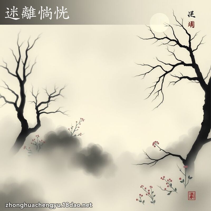 迷離惝恍 - 中華成語配圖