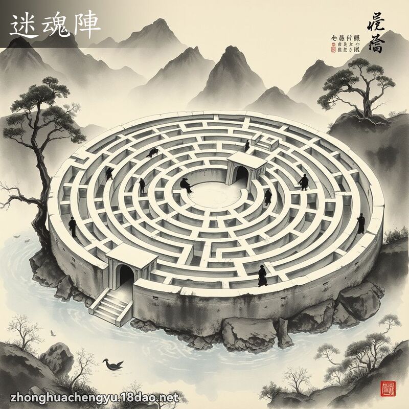 迷魂陣 - 中華成語配圖