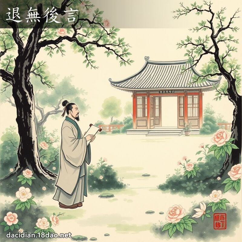退无后言 配图