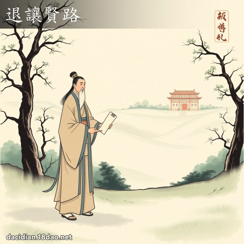退让贤路 配图