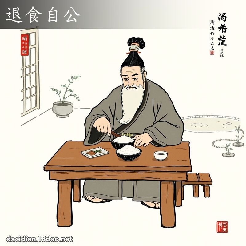 退食自公 配图