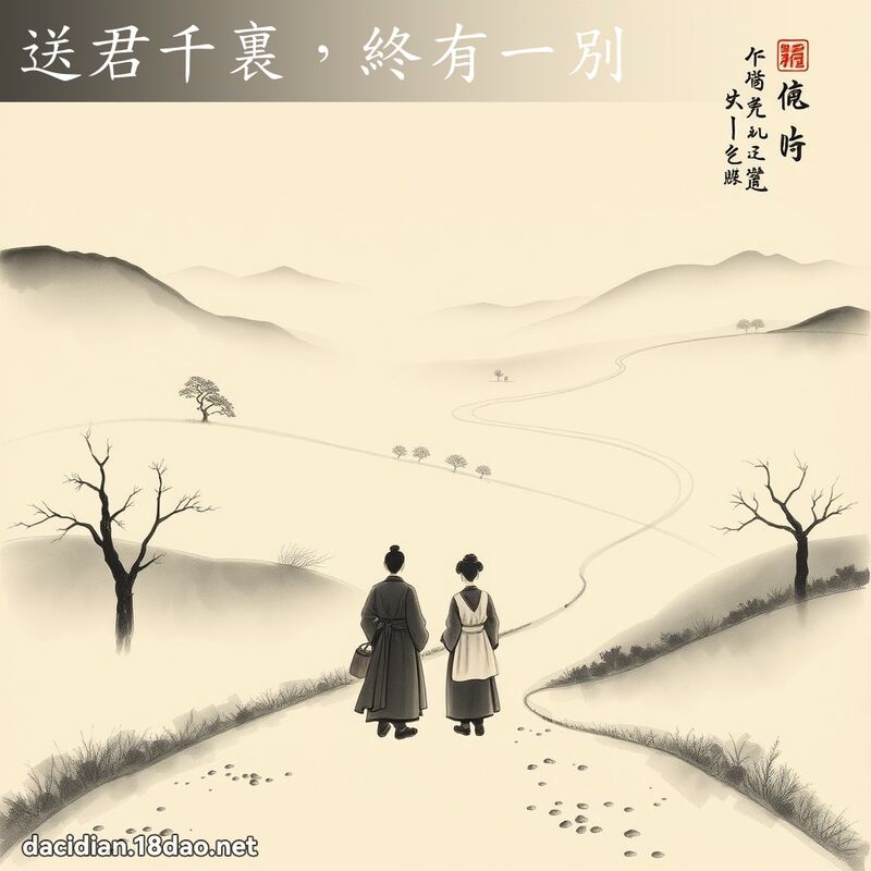 送君千裏,终有一別 配图