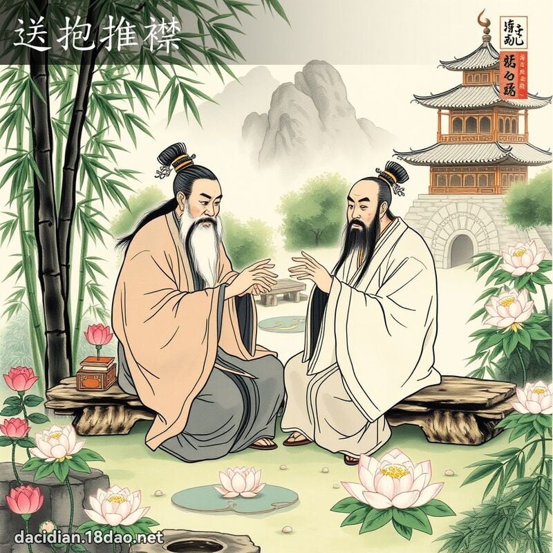 送抱推襟 配图