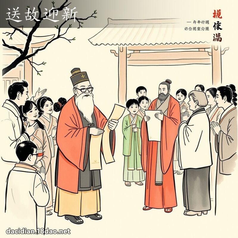 送故迎新 配图