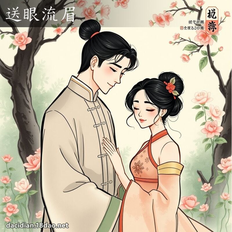 送眼流眉 配图
