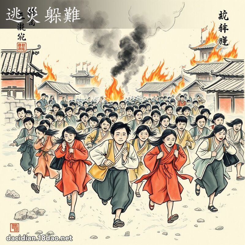 逃灾躲难 配图