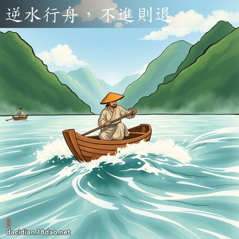 逆水行舟,不进则退 配图