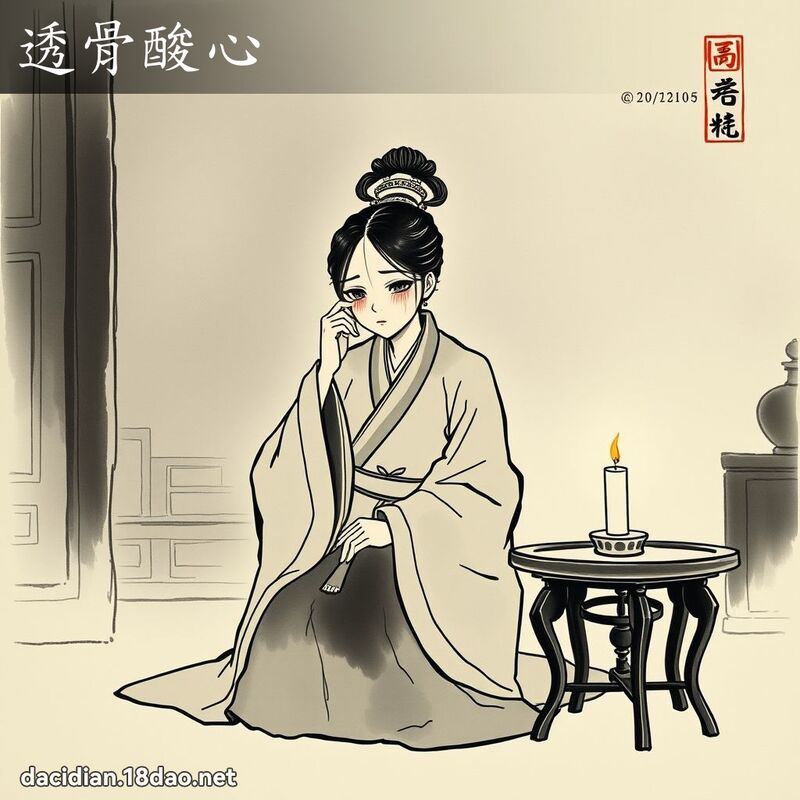 透骨酸心 配图