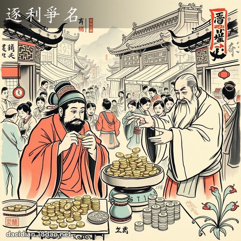 逐利爭名 配图