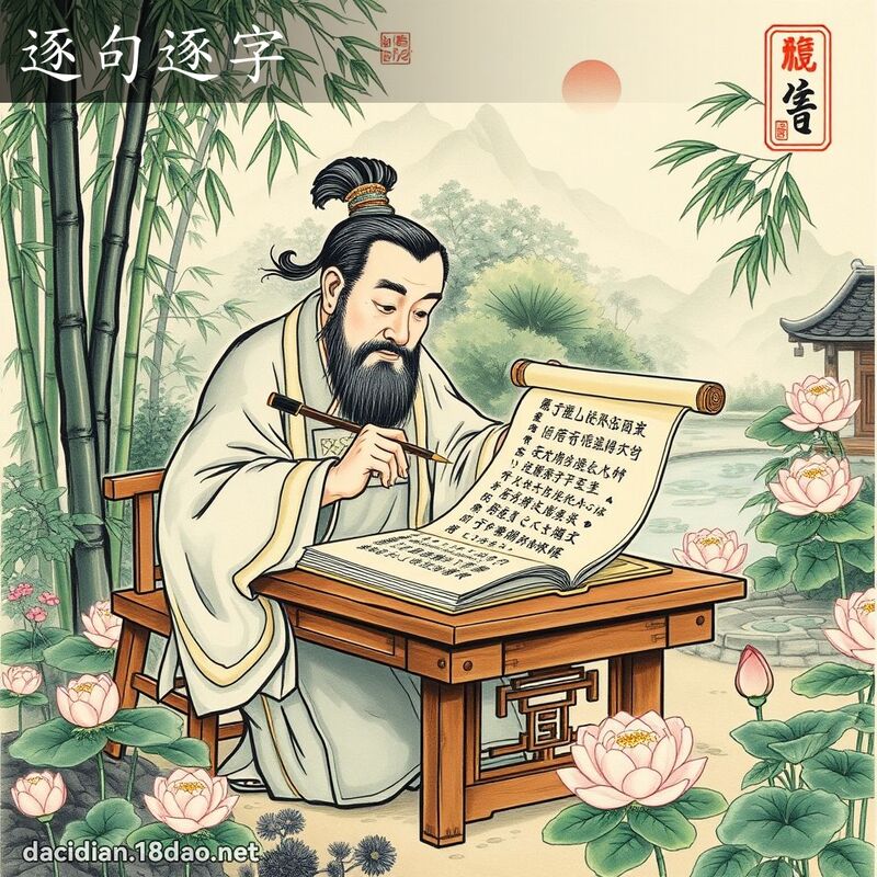 逐句逐字 配图