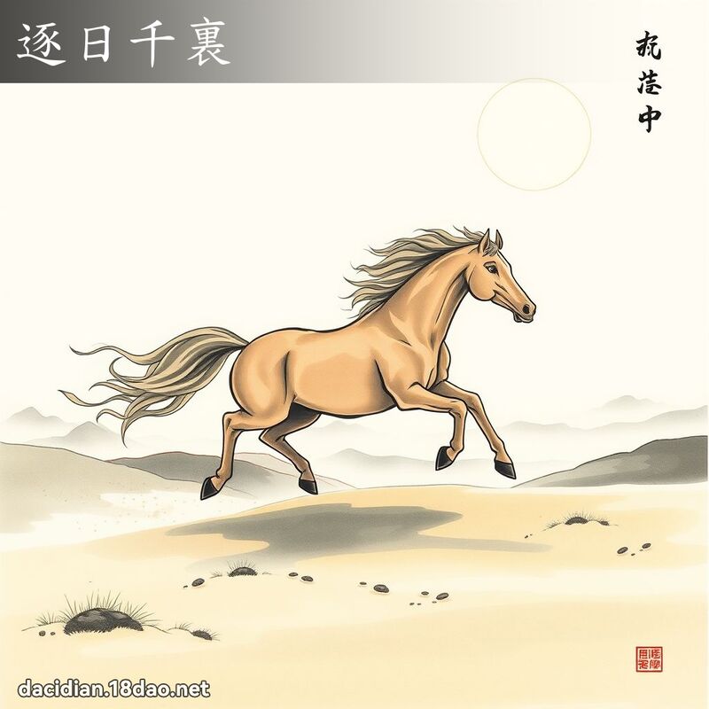 逐日千裏 配图