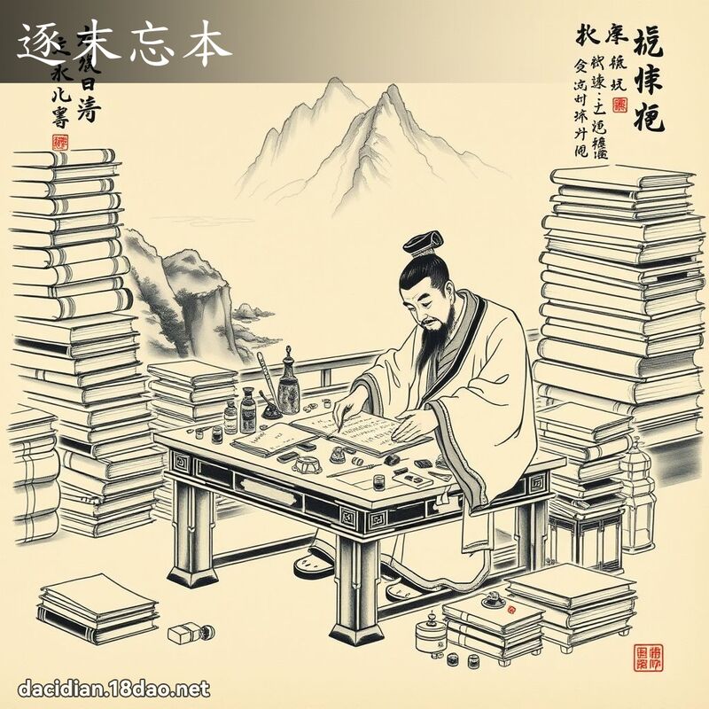 逐末忘本 配图
