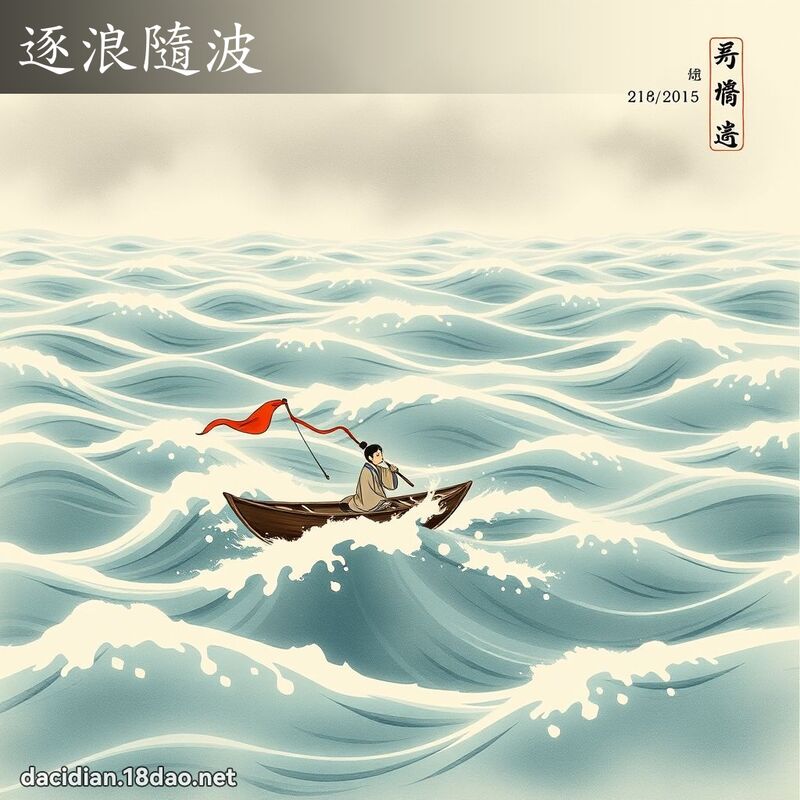 逐浪隨波 配图