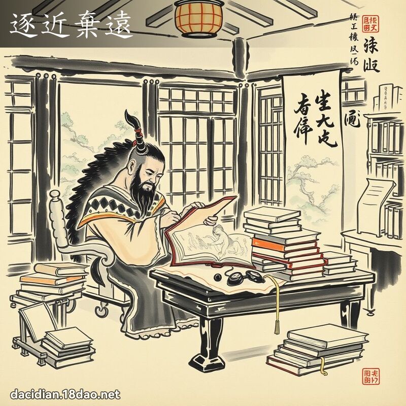 逐近棄遠 配图