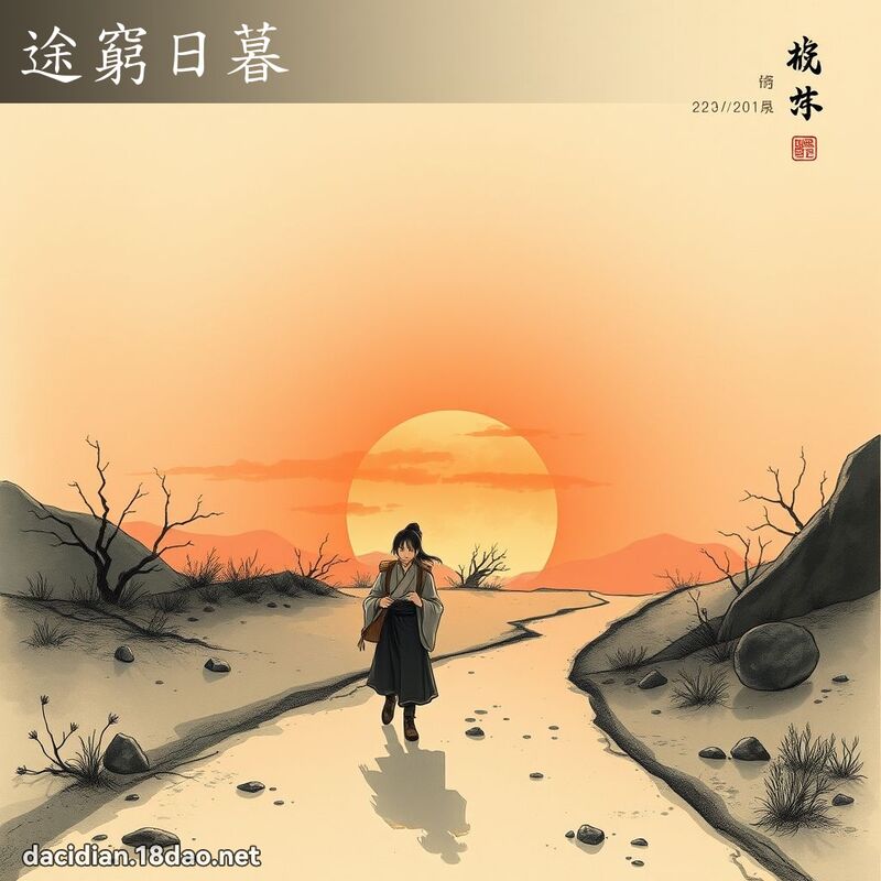 途窮日暮 配图