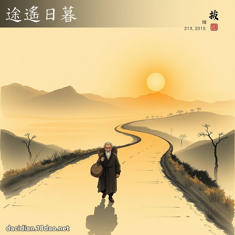 途遙日暮 配图
