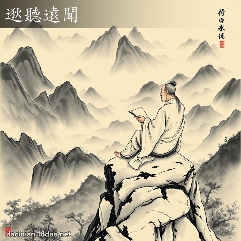 逖聽遠聞 配图